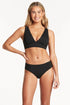 Sea Level Scalloped Longline Tri